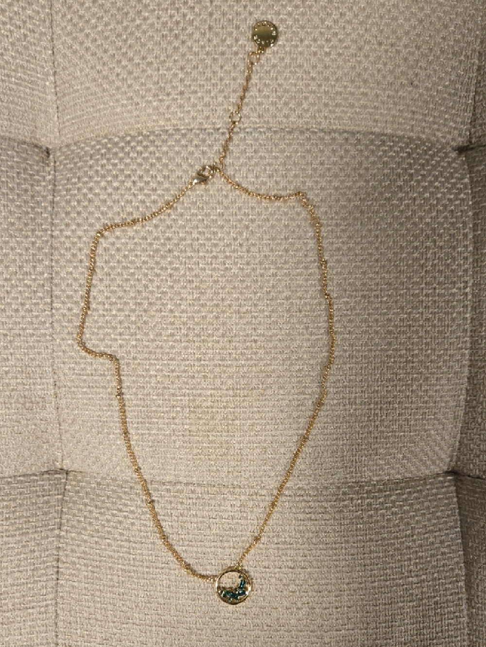 Vince Camuto Green Crystal Pendant Necklace- Women Jewelry - Picture 6 of 8